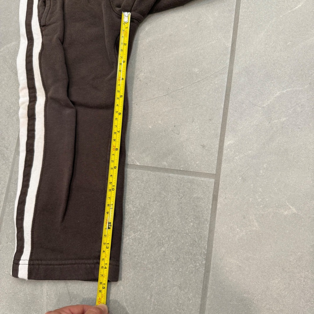 Nike Kids Brown White Stripe Fleece Sweatpants Joggers 4T Boys Girls - Picture 5 of 5